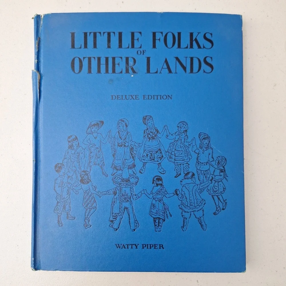 Vintage 1920s Children's Book, Little Folks Other Lands, Deluxe Edition